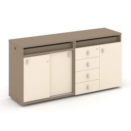 Набор 1 Тумба двойная с надставкой ES.NB.2N-1